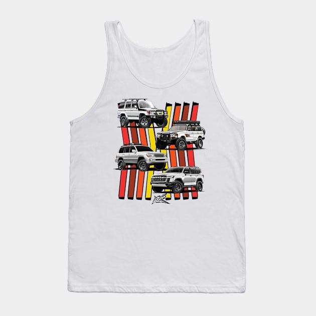 toyota landcruiser generations Tank Top by naquash